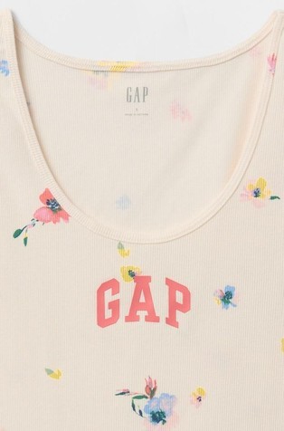 GAP Print Ribbed Tank Top Floral 4