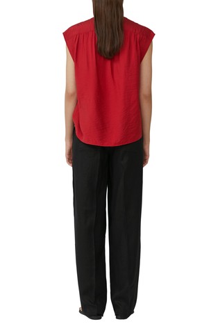 S.OLIVER High-rise linen trousers Black 2
