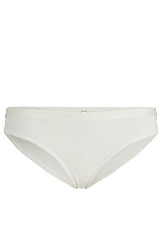 Regular-rise viscose briefs with logo waistband