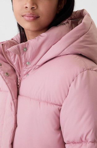 GAP Kids Recycled Heavyweight Puffer Jacket Lilas Pink 4