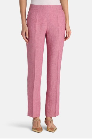 Cigarette fit linen pants