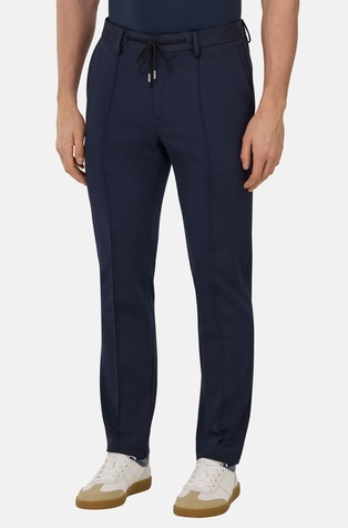 Cotton Blend Jersey Trousers