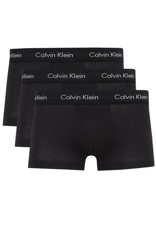 Paket 3 boksaric z nizkim pasom - Cotton stretch