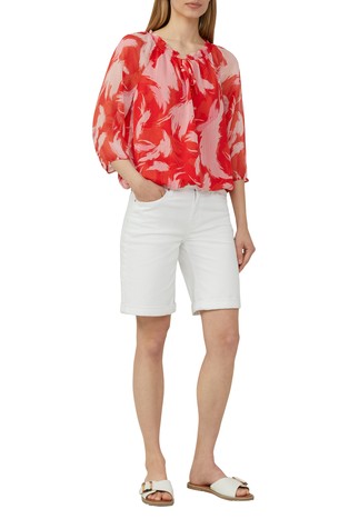 S.OLIVER Blouse with gathered details in a relaxed fit Red 3