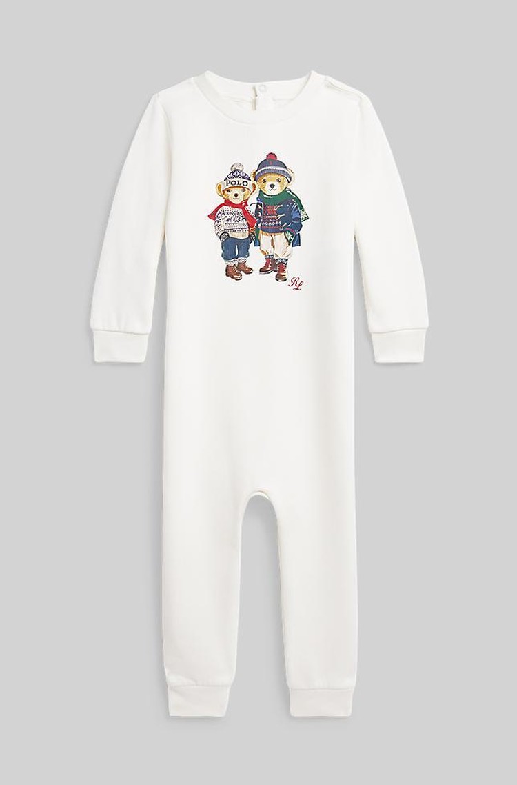 POLO RALPH LAUREN KIDS Polo Bear pajac s flisirano notranjostjo Emporium