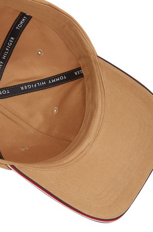 TOMMY HILFIGER Signature Flag Six-Panel Baseball Cap Light Brown 3