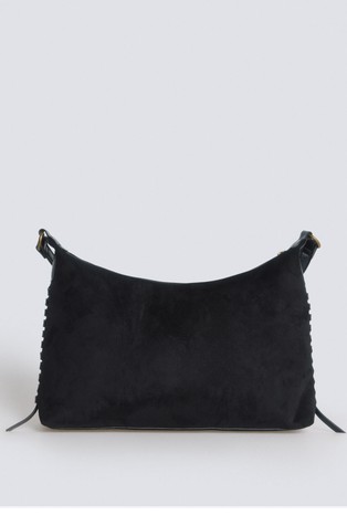 Suede effect bag