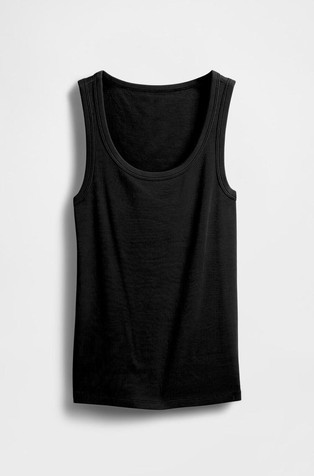 Ženska rebrasta majica brez rokavov