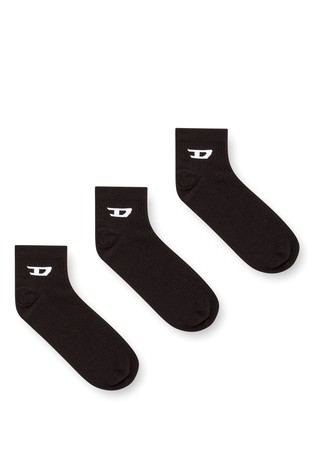 Paket 3 parov nizkih nogavic z D logotipom