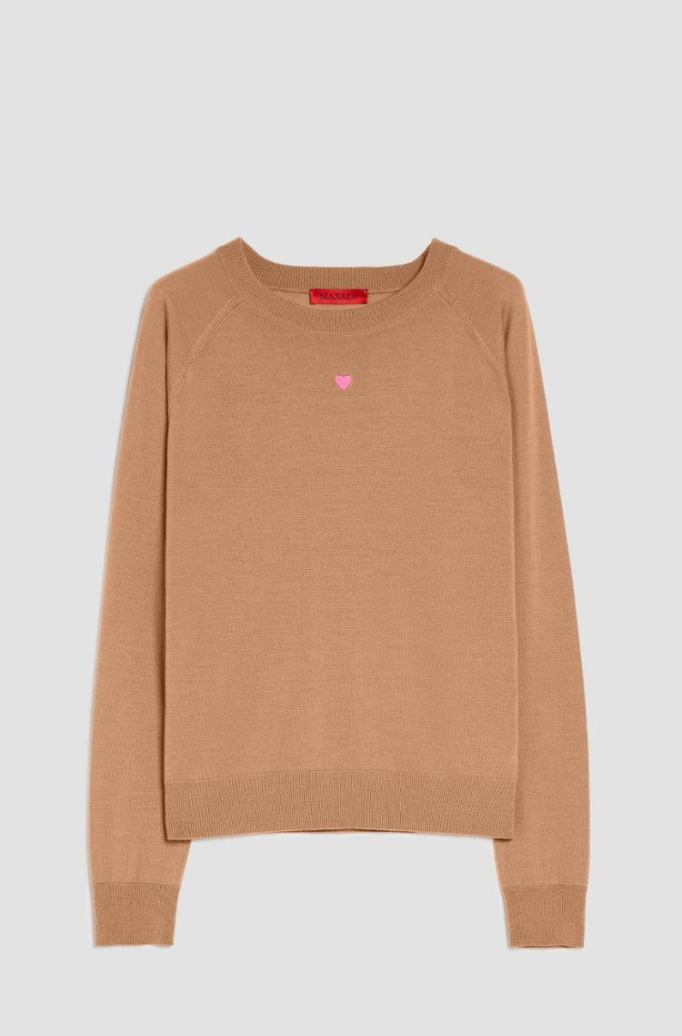 MAX&amp;CO Merino wool jumper Camel 