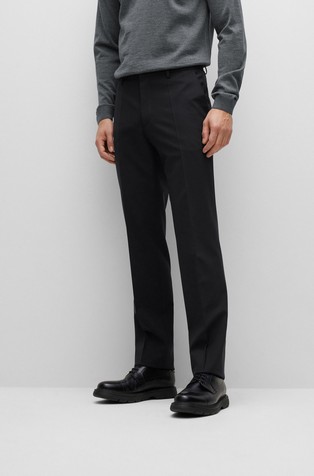 Regular-fit trousers in virgin wool