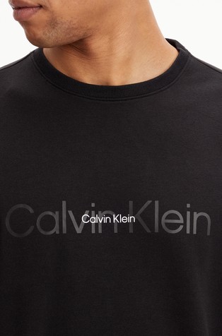 CALVIN KLEIN Lounge Sweatshirt - Embossed Icon Black 3
