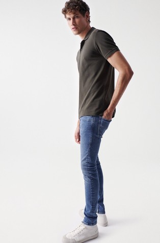 SALSA JEANS Polo majica z logotipom Zelena - Green 2