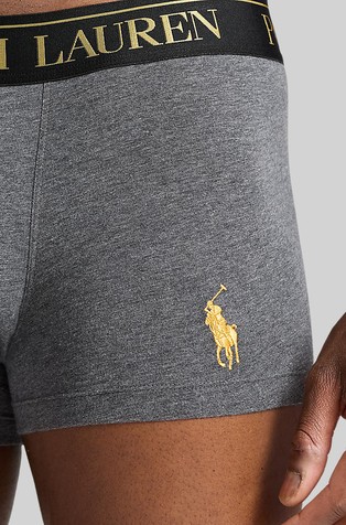 RALPH LAUREN Paket 2 boksaric iz raztegljivega bombaža Večbarvna - Gb Chcl Heather / Col Green Aob 4