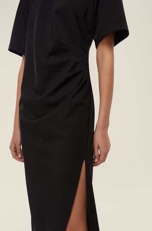 MARELLA Jersey obleka s kratkimi rokavi Črna - Black 3