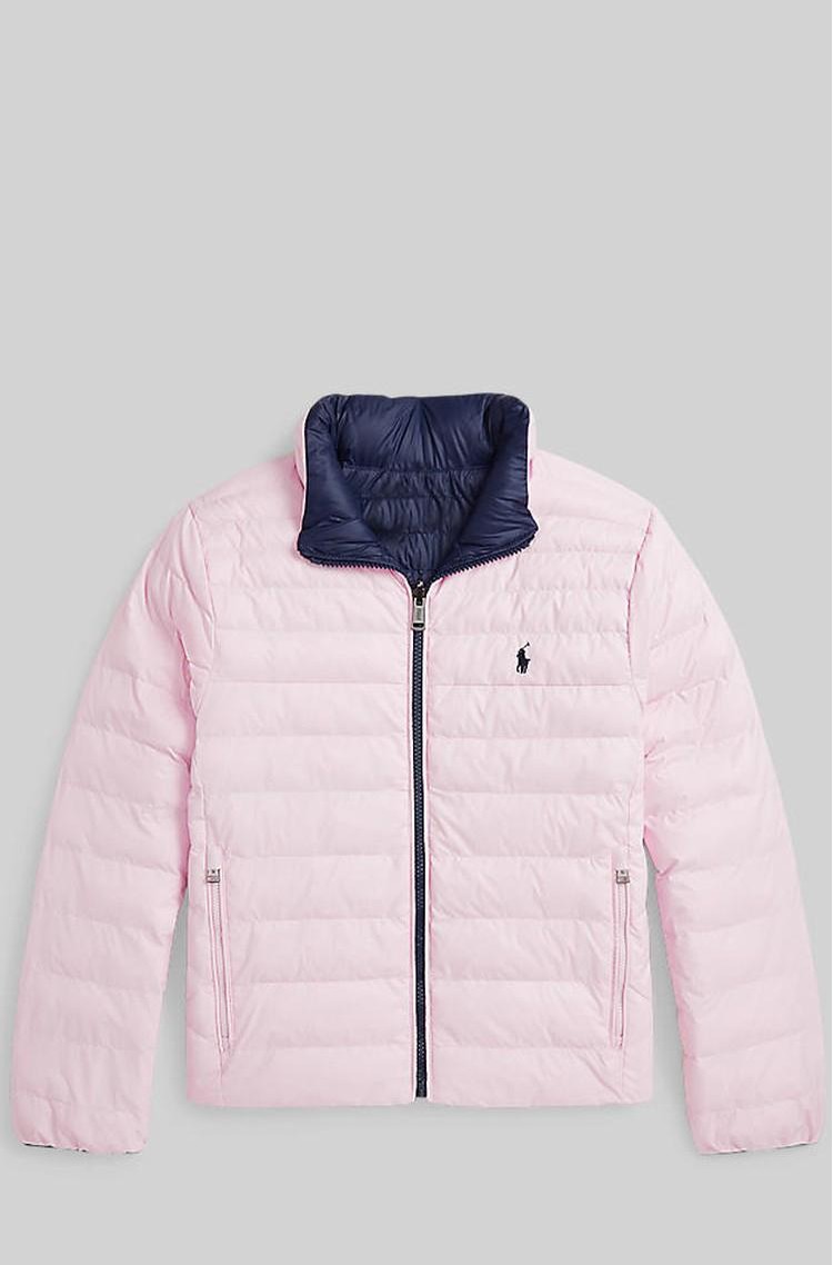 RALPH LAUREN P-layer 2 obojestranska prešita bunda Večbarvna - Hint Of Pink / Newport Navy 