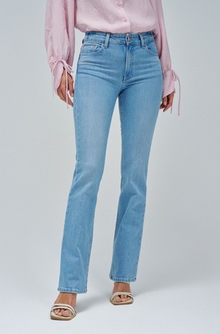Destiny Push Up jeans hlače z zvončastimi hlačnicami