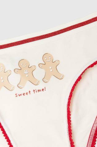 BENETTON Christmas briefs in super stretch cotton Creamy White 3