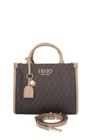 Logo small handbag with charm