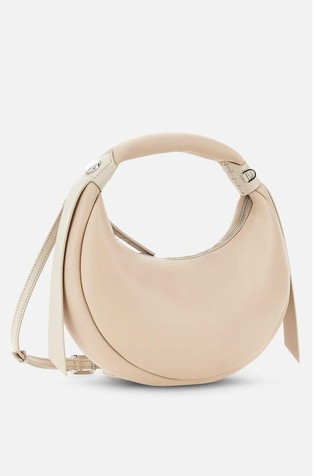 HOGAN Bam Bam Leather Hobo Bag Medium Ivory 3