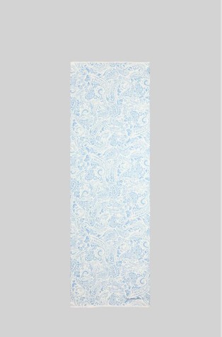 Šal iz bombaža in svile s paisley vzorcem