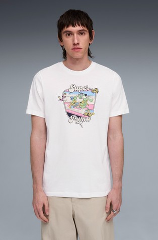 Bombažna majica s kratkimi rokavi in potiskom