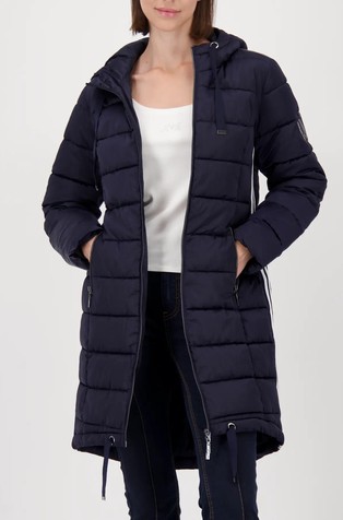 Prešita bunda s črtastimi detajli