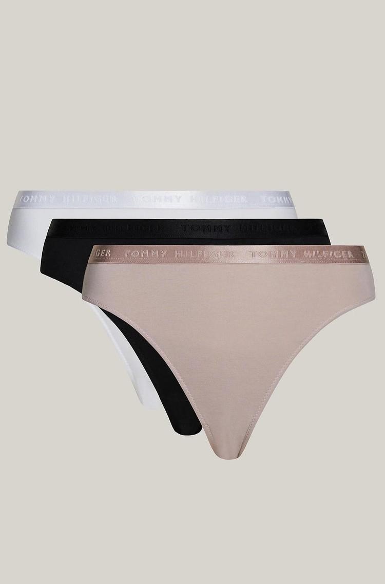 TOMMY HILFIGER 3-Pack Everyday Luxe Repeat Logo Waistband Briefs Multi 