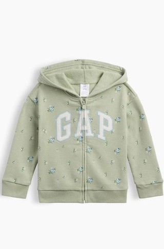 Gap logo jopa s kapuco in potiskom za malčice