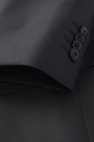 HUGO BOSS Slim-fit suit in a micro-patterned wool blend Black 8