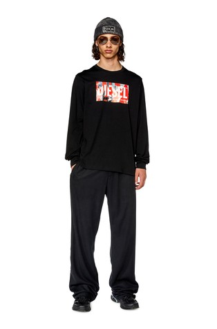 DIESEL T-shirt with logo print Black 3