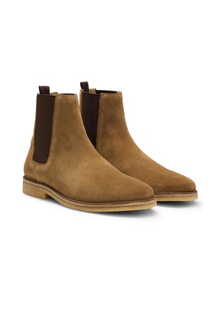 Beckham x Boss chelsea boots in suede