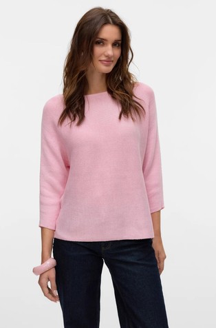 VMNORA pleten pulover z ladijskim izrezom