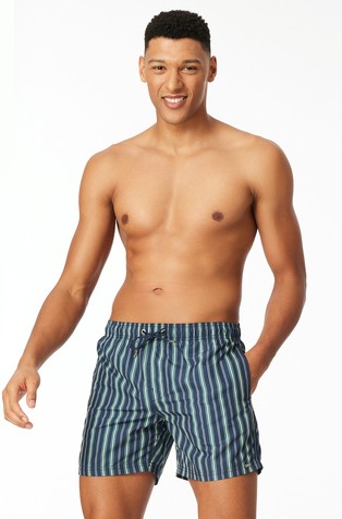 Aqua - patterned swim shorts