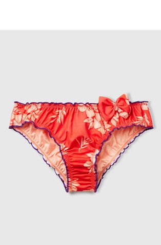 Swim bottoms with floral print