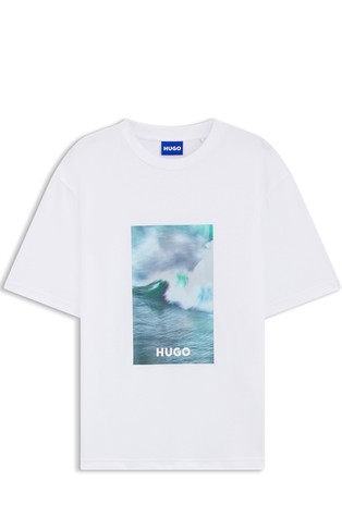 Majica iz bombažnega jerseya s potiskom