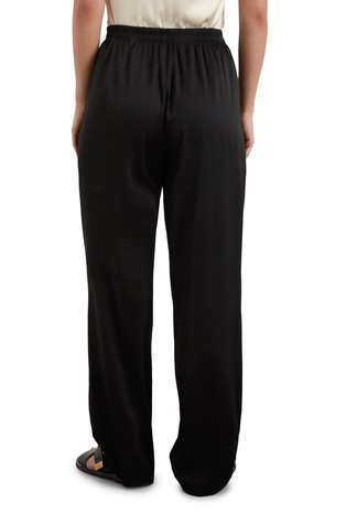 MARC O'POLO Relaxed fit satin trousers made of stretch viscose Black 2