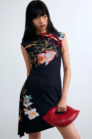Floral Asymmetrical Dress