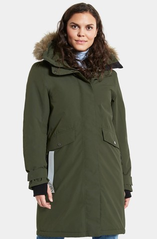 Erika vodoodporna podložena parka s kapuco