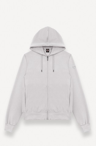 Cotton-blend hooded sweatshirt