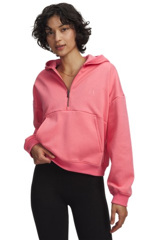 UA Icon Fleece pulover s kapuco in delno zadrgo
