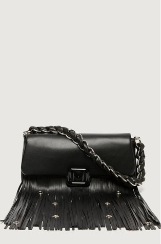 Medium torbica z resicami in kovinskimi rinkami