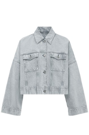 Oversized fit denim jakna
