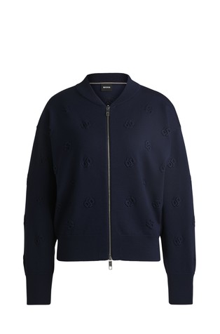 Pletena bomber jopa iz volnene mešanice