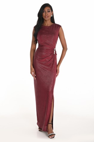 Long coated sleeveless dress