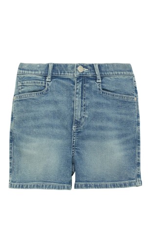 Slim fit denim kratke hlače z visokim pasom