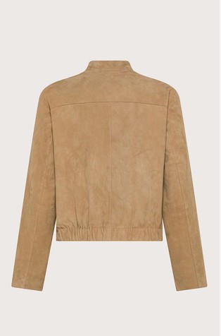 SEVENTY Cropped suede jacket Brown 2