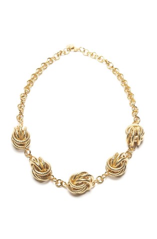 Sculptural knot-detail necklace