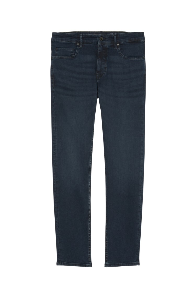 MARC O'POLO Sjöbo shaped fit jeans hlače iz mešanice z organskim bombažem Modra - Blue 