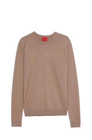 Slim fit pleten pulover iz viskozne mešanice